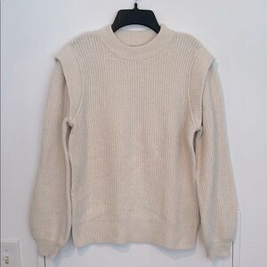 Who What Wear Women’s Cream Sweater in a Size Small